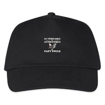 Die echte, authentische Papa-Henne - Kinder Basecap - Schwarz - Vorne