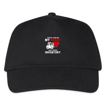 Forklift Operator Driver Valentine’s Day Funny - Kids’ Baseball Cap - black - Front