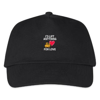 Forklift Operator Driver Valentine’s Day Funny - Kids’ Baseball Cap - black - Front