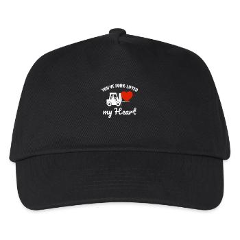 Forklift Operator Driver Valentine’s Day Funny - Kids’ Baseball Cap - black - Front