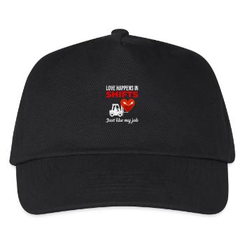 Forklift Operator Driver Valentine’s Day Funny - Kids’ Baseball Cap - black - Front