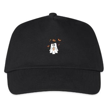 Pumpkin Latte Ghost - Kids’ Baseball Cap - black - Front