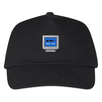 CRT Design - "Stay Cool" Tapete - Kinder Basecap - Schwarz - Vorne