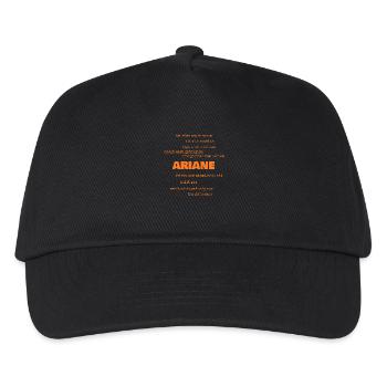 Sayings Ariane - Kids’ Baseball Cap - black - Front