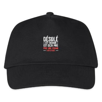 désolé cet homme est déjà pris - Casquette de baseball Enfant - noir - Devant