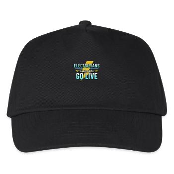 Elektriker Humor Elektrotechniker Ingenieur - Kinder Basecap - Schwarz - Vorne
