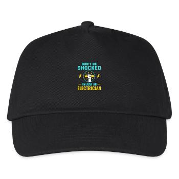 Elektriker Humor Elektrotechniker Ingenieur - Kinder Basecap - Schwarz - Vorne