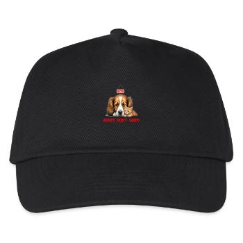 Adopt Rescue Animals Shelter Dog Cat - Kids’ Baseball Cap - black - Front