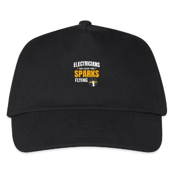 Elektriker Humor Elektrotechniker Ingenieur - Kinder Basecap - Schwarz - Vorne