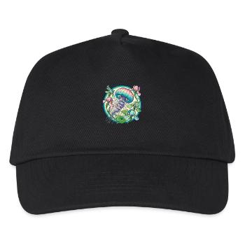 Méduse - Casquette de baseball Enfant - noir - Devant
