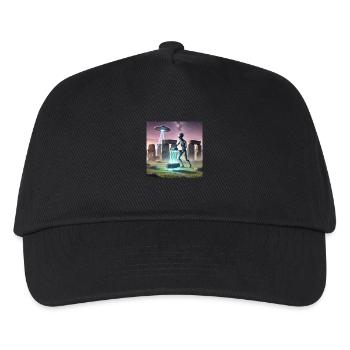 Alien baut Stonehenge - Kinder Basecap - Schwarz - Vorne