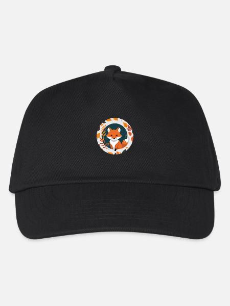 Fuchs im Herbst #9 - Kinder Basecap - Schwarz