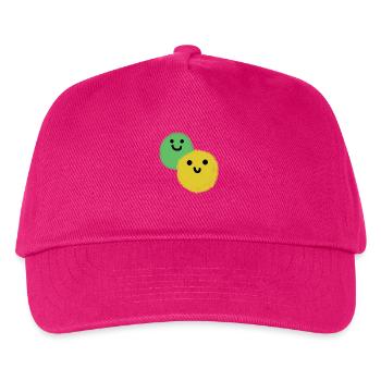 Zwei Bälle - Kinder Basecap - Fuchsia - Vorne