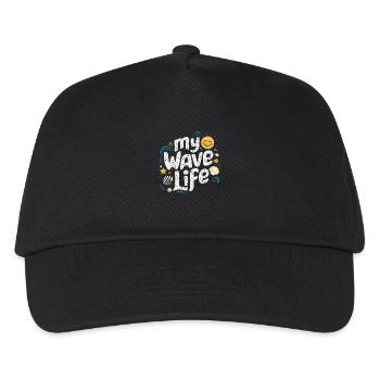 My wave life - Casquette de baseball Enfant - noir - Devant