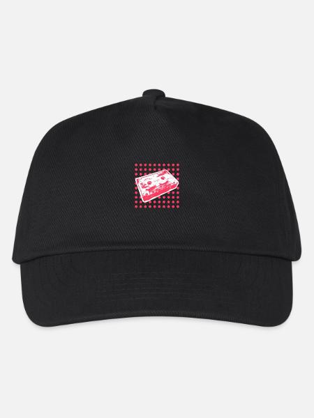 Kids from the 90s - dot red dot - Kinder Basecap - Schwarz