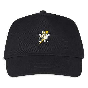 Elektriker Humor Elektrotechniker Ingenieur - Kinder Basecap - Schwarz - Vorne