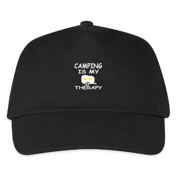 Camping - Kids’ Baseball Cap - black - Front