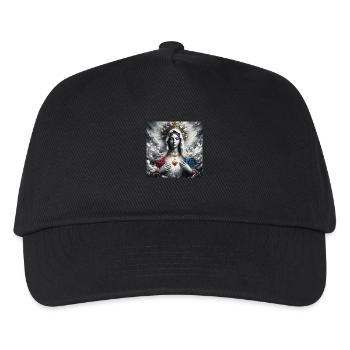 Stechpalme Maria Maria Madonna Mariana Jungfrau Maria Heilig - Kinder Basecap - Schwarz - Vorne