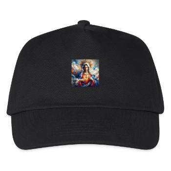 Stechpalme Maria Maria Madonna Mariana Jungfrau Maria Heilig - Kinder Basecap - Schwarz - Vorne