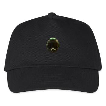 Sleek Futuristic Helmet - Kids’ Baseball Cap - black - Front
