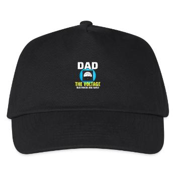 Elektriker Vater Elektrotechniker Ingenieur - Kinder Basecap - Schwarz - Vorne