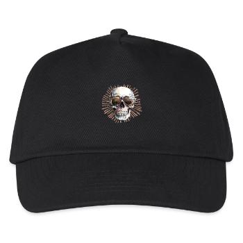 Totenkopf-Schattierungen - Kinder Basecap - Schwarz - Vorne