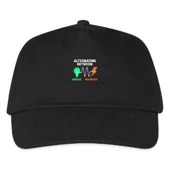 Electrician: Alternating Genius and Madness - Kids’ Baseball Cap - black - Front