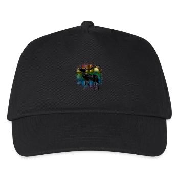 Hirsch - Kinder Basecap - Schwarz - Vorne