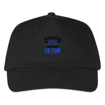 Father and son, we are a team - Kids’ Baseball Cap - black - Front