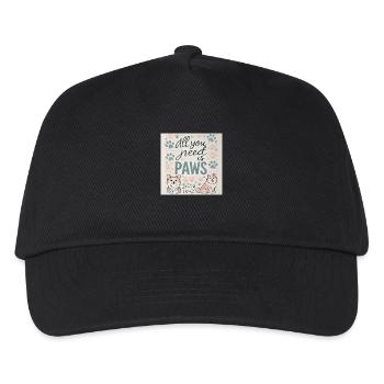 All you need is paws - Kids’ Baseball Cap - black - Front