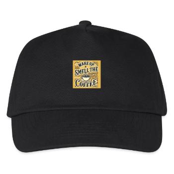 Wake up smaell the coffee - Kids’ Baseball Cap - black - Front