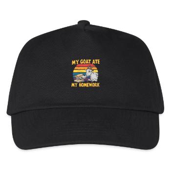 Humour de chèvre – la chèvre mange ses devoirs - Casquette de baseball Enfant - noir - Devant