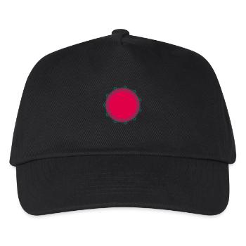 Kreis Stern Rahmen - Kinder Basecap - Schwarz - Vorne