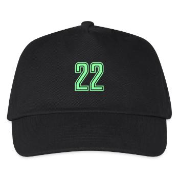 22 - Kids’ Baseball Cap - black - Front
