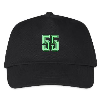 55 - Kids’ Baseball Cap - black - Front