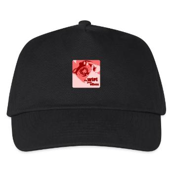 No Wifi, just Vibes - Kinder Basecap - Schwarz - Vorne