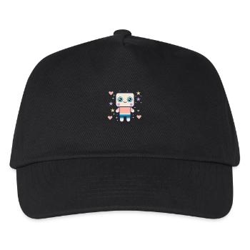Design "Kawaii Pudding Pop" - Kids’ Baseball Cap - black - Front