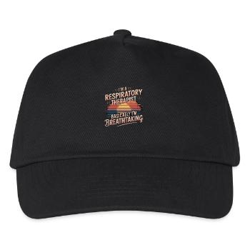 Respiratory Therapist I'm Breathtaking 9 - Kinder Basecap - Schwarz - Vorne