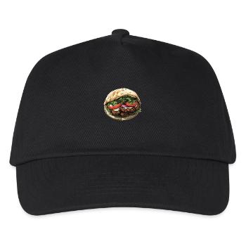 Frais, délicieux, authentique : le wrap aux falafels - Casquette de baseball Enfant - noir - Devant