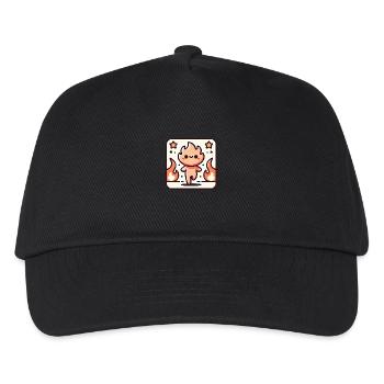 Follow Your Passion Flame Character Badge - Kids’ Baseball Cap - black - Front