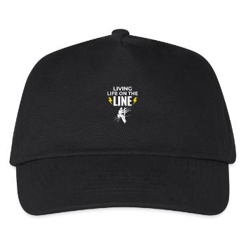 Lineman Life Line Brave Dedicated Work - Kids’ Baseball Cap - black - Front