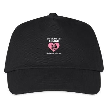 Lineman Valentinstag Live Line Work Liebe Romantik - Kinder Basecap - Schwarz - Vorne