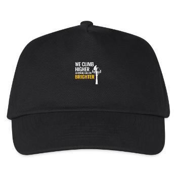 Lineman Climb Higher Bright Future Power Grid - Kids’ Baseball Cap - black - Front