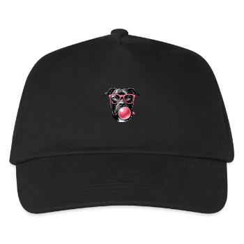 Cool with Pink Bubble Gum - Kinder Basecap - Schwarz - Vorne