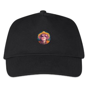 Eccentric flower style: pure flower power! - Kids’ Baseball Cap - black - Front