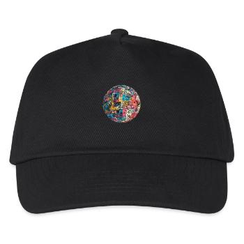 Sphère rétro-future : vision Technicolor ! - Casquette de baseball Enfant - noir - Devant