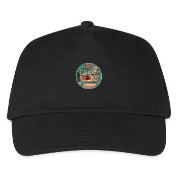 Circuits of the past: Tech in detail! - Kids’ Baseball Cap - black - Front