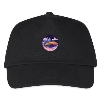Future City: Departure into the world of tomorrow! - Kids’ Baseball Cap - black - Front