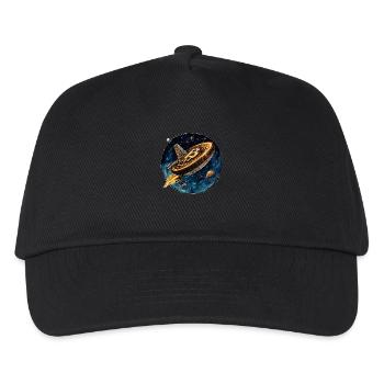 Bitcoin rocket: Departure into the crypto universe! - Kids’ Baseball Cap - black - Front