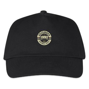 Legenden Geburtstag Dezember 1992 geboren Geschenk - Kinder Basecap - Schwarz - Vorne